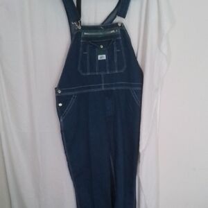 Liberty Men's Dark Blue Denim Farmers Overalls Bibs Sz 40 x30 New